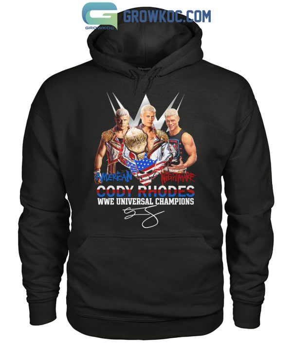 Cody Rhodes WWE Universal Champions American Nightmare T-Shirt