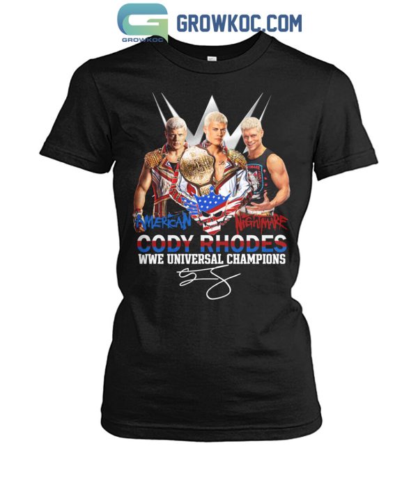 Cody Rhodes WWE Universal Champions American Nightmare T-Shirt