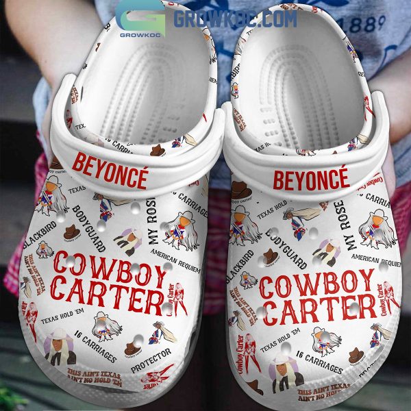 Cowboy Carter Beyonce Texas Hold ‘Em Bodyguard Crocs Clogs