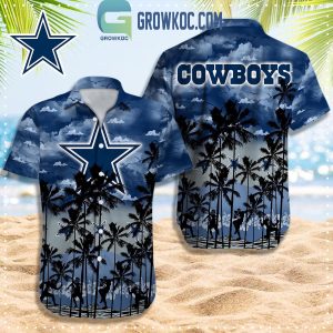 Dallas Cowboys Palm Tree Fan Hawaiian Shirt