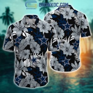 Dallas Cowboys Tropical Aloha Hibiscus Flower Hawaiian Shirt