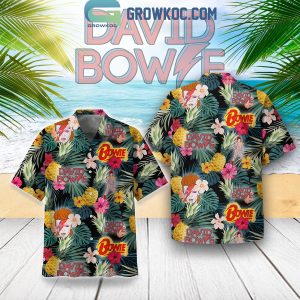 David Bowie Starman Hibiscus Jungle Hawaiian Shirts