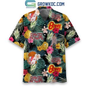 David Bowie Starman Hibiscus Jungle Hawaiian Shirts