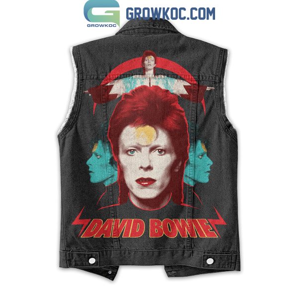 David Bowie We Can Be Heroes Sleeveless Denim Jacket