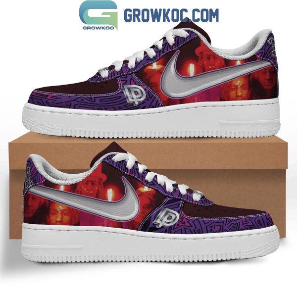 Deep Purple Black Night Air Force 1 Shoes