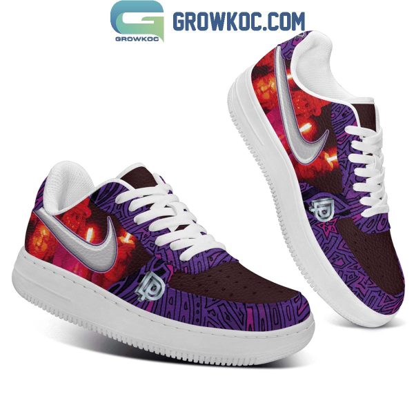 Deep Purple Black Night Air Force 1 Shoes