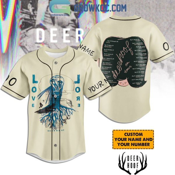Deerhoof On Tour Love 2024 Personalized Baseball Jersey