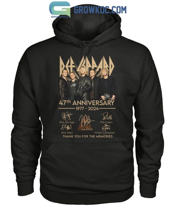 Def Leppard 47th Anniversary 1977-2024 T-Shirt