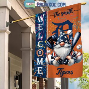 Detroit Tigers Happy 4th Of July Independence Day Personalized House Garden Flag
