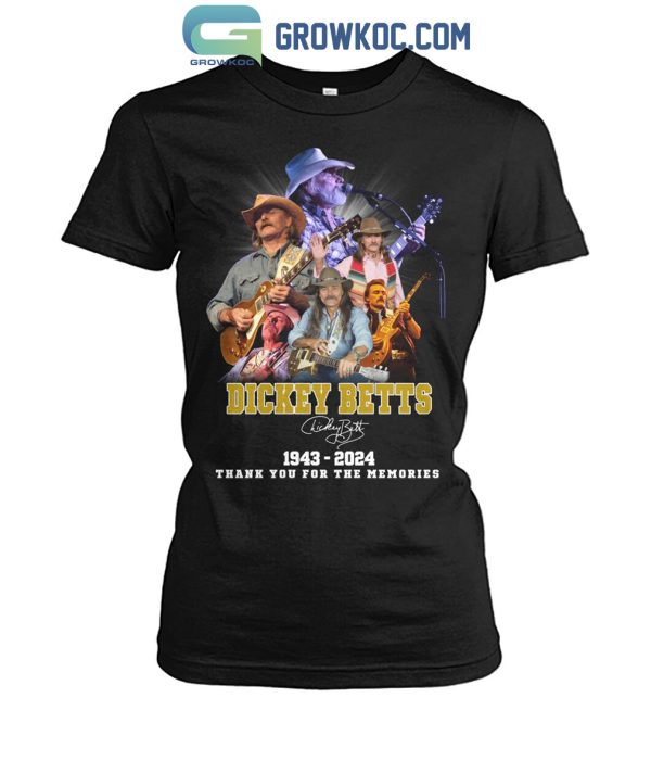 Dickey Betts 1943 2024 Memories T Shirt