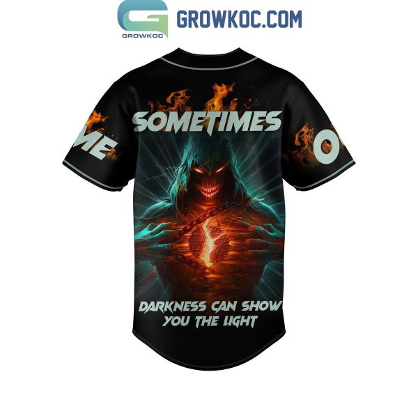 Disturbed Sometimes Darkness Can Show You The Light Personalized Baseball Jersey