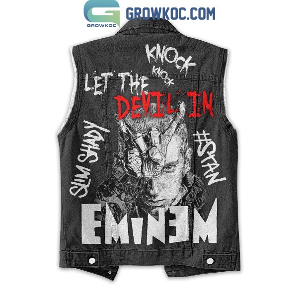 Eminem Let The Devil In Sleeveless Denim Jacket