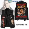 Fall Out Boy Black And White Sleeveless Denim Jacket