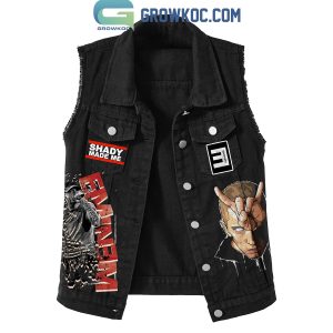Eminem Why Be A King When You Can Be A God Sleeveless Denim Jacket