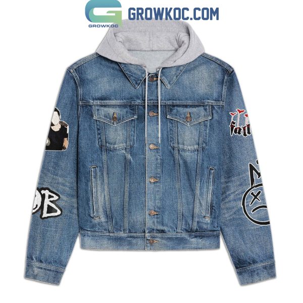 Fall Out Boy Save Rock And Roll Hooded Denim Jacket