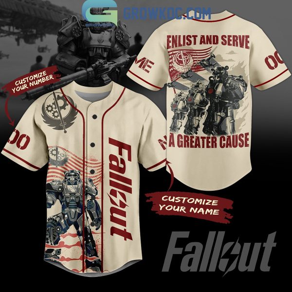 Fallout Enlist And Serve A Greater Cause Personalized Baseball Jersey