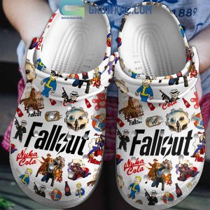 Fallout Nuka-Cola Red Design Fan Crocs Clogs