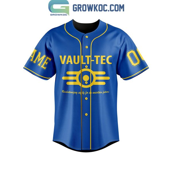 Fallout Vault-Tec Revolutionizing Safety For An Uncertain Future Personalized Baseball Jersey
