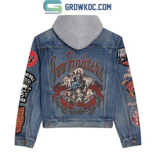 Foo Fighters My Hero Best Of You All My Life Learn To Fly Hooded Denim Jacket