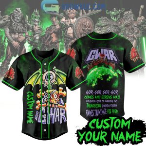 GWAR Gor-Gor-Gor-Gor Comes And Sirens Wail Personalized Baseball Jersey