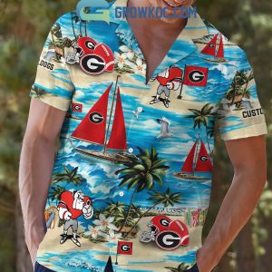 Georgia Bulldogs Boat Sailing Personalized Hawaiian Shirts