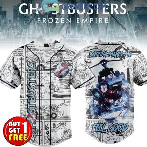 Ghostbusters Frozen Empire Busting Makes Me Feel Good Personalized Baseball Jersey