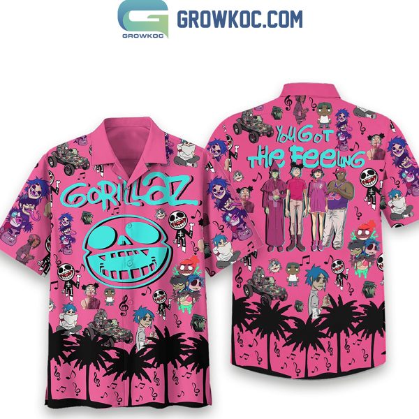 Gorillaz You Got The Feeling Hawaiian Shirts