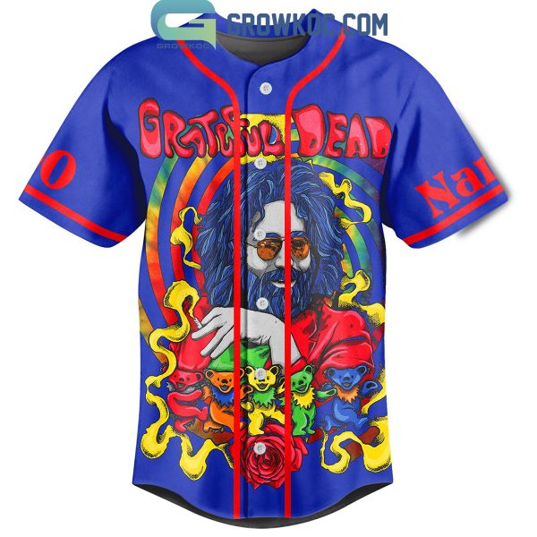 Grateful Dead Not All Who Wander Are Lost Blue Personalized Baseball Jersey