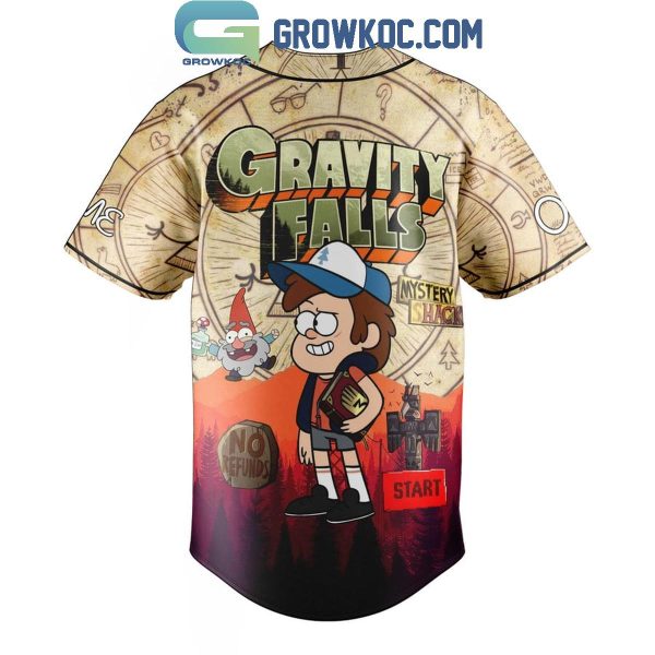 Gravity Falls Start Mystery Hack Personalized Baseball Jersey