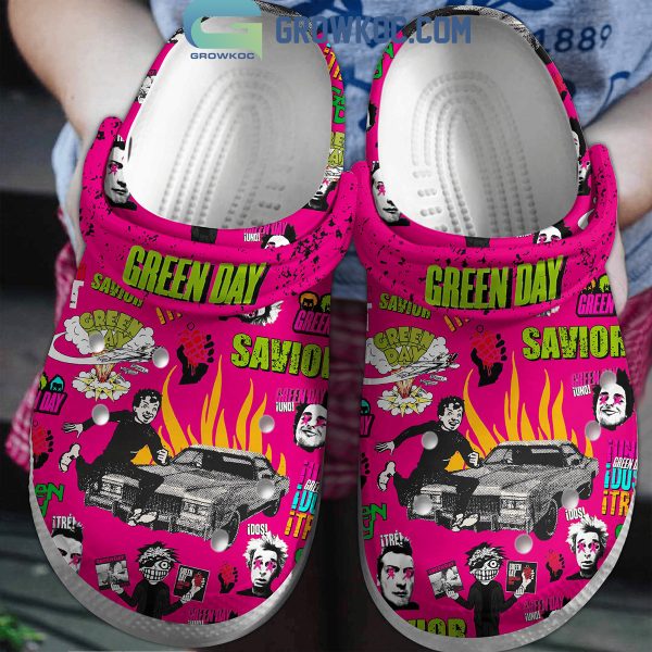 Green Day Saviour Music Love Crocs Clogs