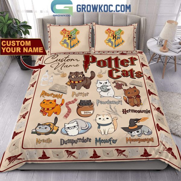 Harry Potter Cat Version Putter Pawdamort Meowfoy Bedding Set