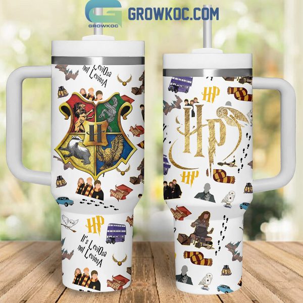 Harry Potter It’s LeviOsa Not LeviosA White Design 40oz Tumbler