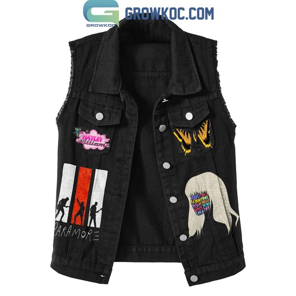 Hayley Williams Let The Flames Begin Sleeveless Denim Jacket