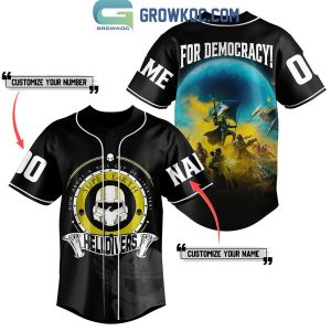 Helldivers Service Is Mandatory Spread Managed Democracy Personalized Baseball Jersey