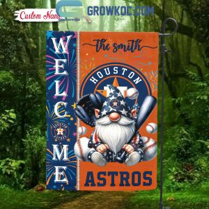 Houston Astros Happy 4th Of July Independence Day Personalized House Garden Flag