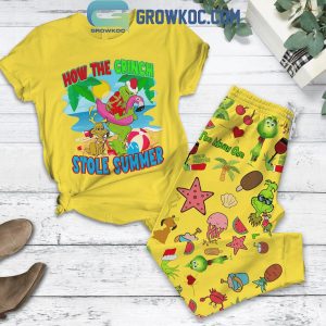 How The Grinch Stole Summer Yellow Fleece Pajamas Set