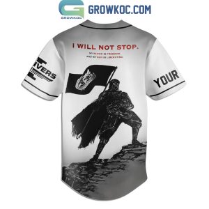 I Am A Helldiver I Will Not Stop Personalized Baseball Jersey