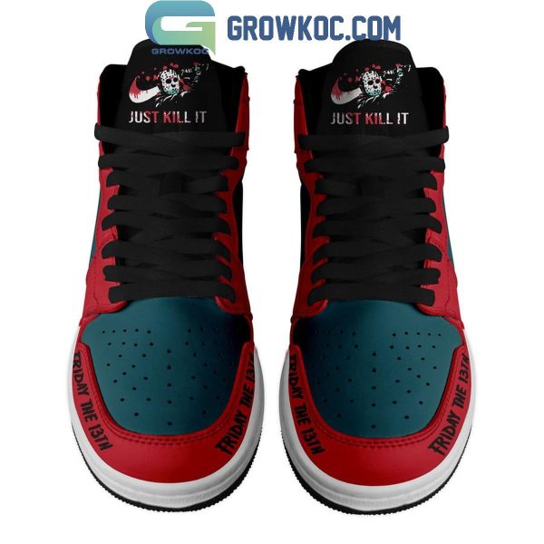 Jason Voorhees Friday The 13th Bloody Red Air Jordan 1 Shoes
