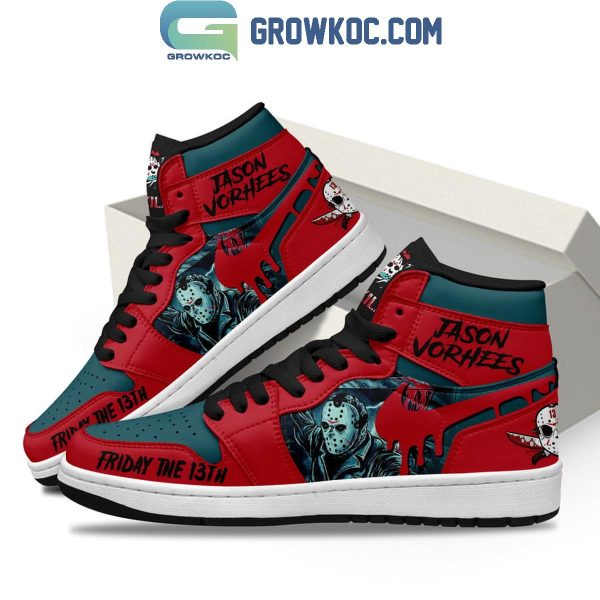 Jason Voorhees Friday The 13th Bloody Red Air Jordan 1 Shoes