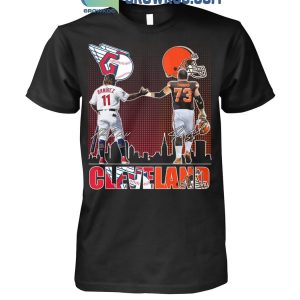 Joe Thomas Jose Ramirez Cleveland Guardians Cleveland Browns T-Shirt