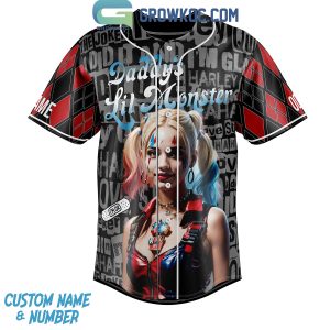 Joker Harley Quinn Daddy’s Lil Monster Personalized Baseball Jersey