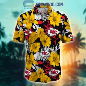 Kansas City Chiefs Tropical Aloha Hibiscus Flower Hawaiian Shirt