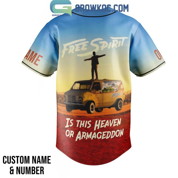 Khalid Free Spirit Is This Heaven Or Armageddon Personalized Baseball Jersey