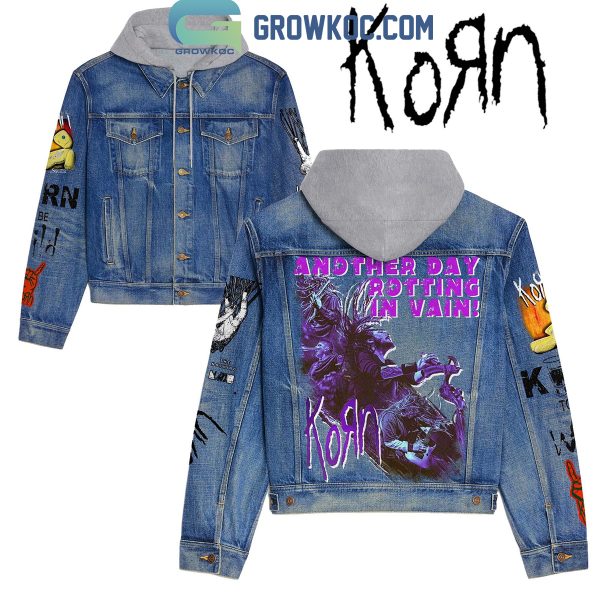 Korn Another Day Rotting In Vain Hooded Denim Jacket