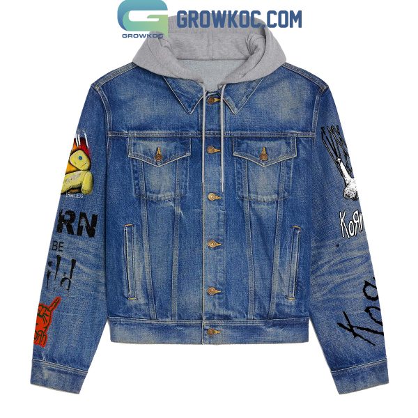 Korn Another Day Rotting In Vain Hooded Denim Jacket