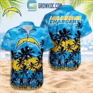 Los Angeles Chargers Palm Tree Fan Hawaiian Shirt