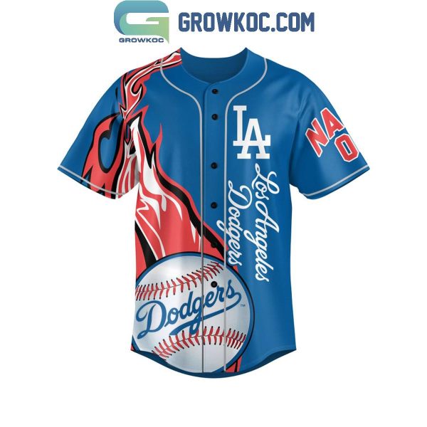 Los Angeles Dodgers No Lead Is Safe Personalized Baseball Jersey