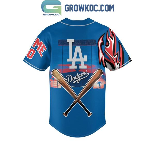 Los Angeles Dodgers No Lead Is Safe Personalized Baseball Jersey