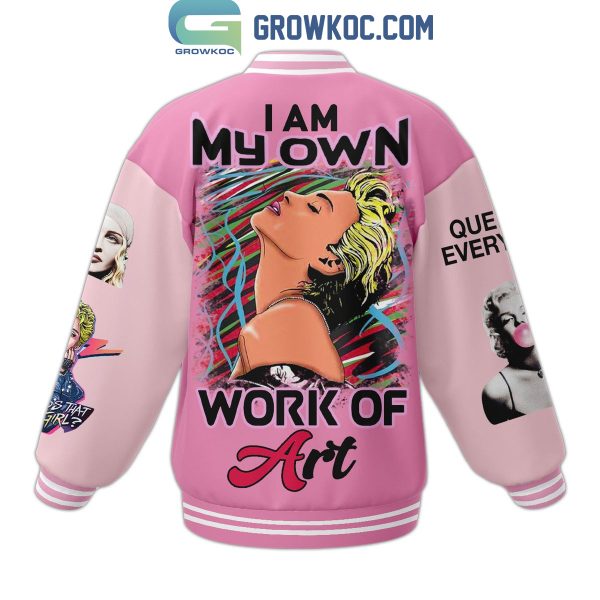 Madonna I Am My Own Work Of Art Baseball Jacket