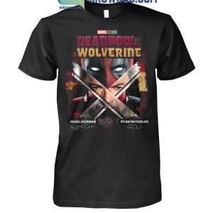 Marvel Deadpool Wolverine Hugh Jackman Ryan Reynolds Best Friend T-Shirt